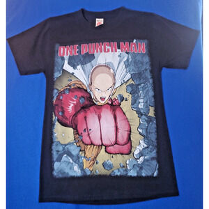 One Punch Man Anime New Nwot Black T-Shirt Men's Size Small